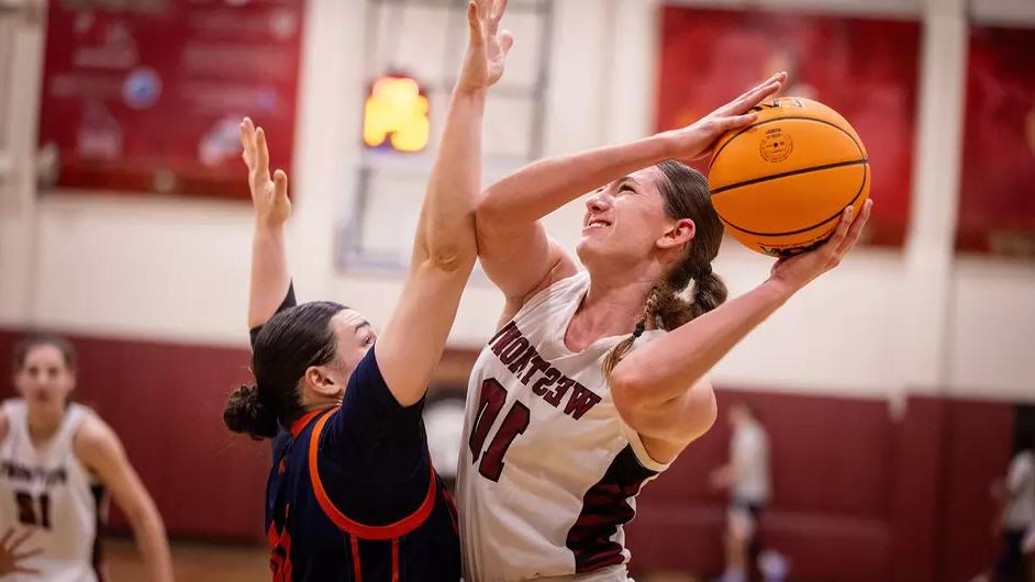 Molly Garnand is fouled trying to shoot